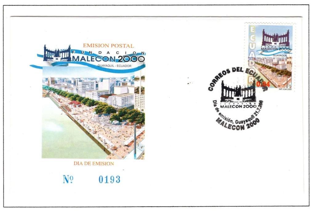 Ecuador 2000 FDC Scott#1521