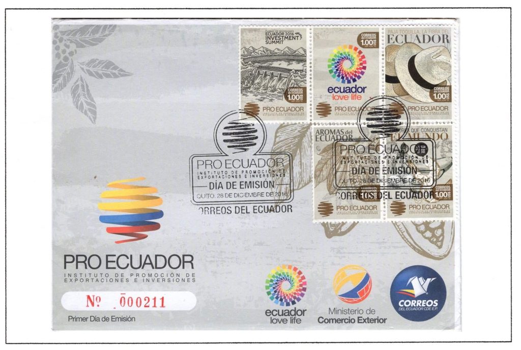Ecuador 2016 FDC Scott#2192a e