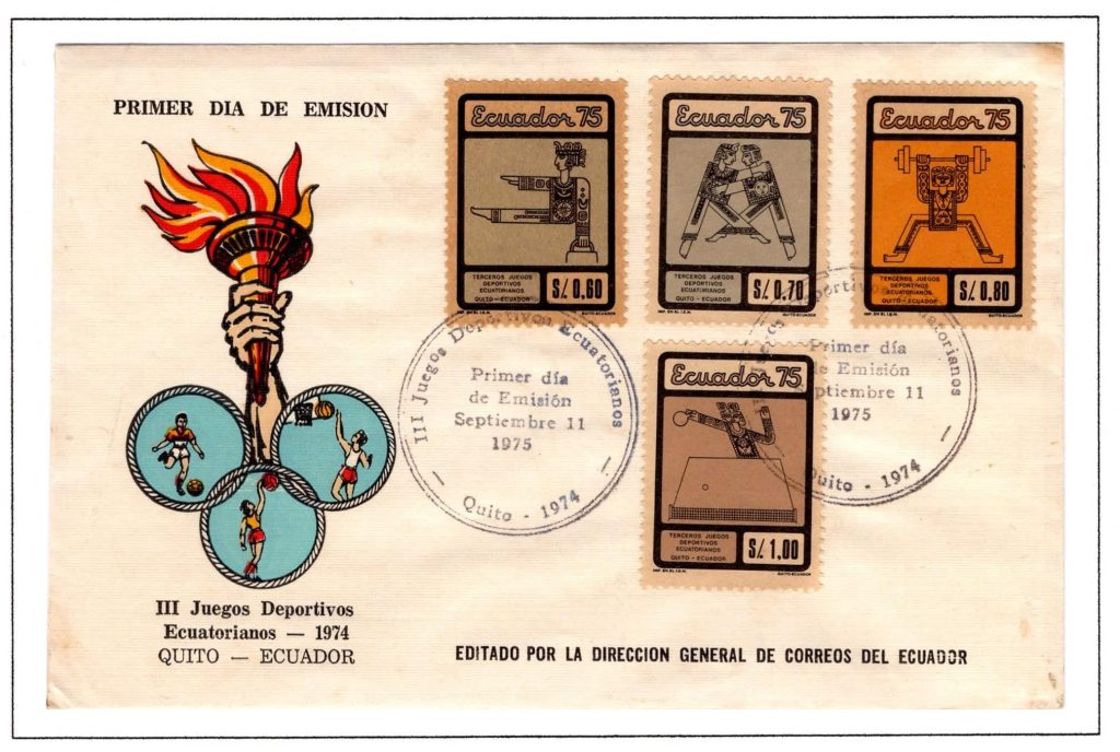 Ecuador 1975 FDC Scott#923,924,927,928