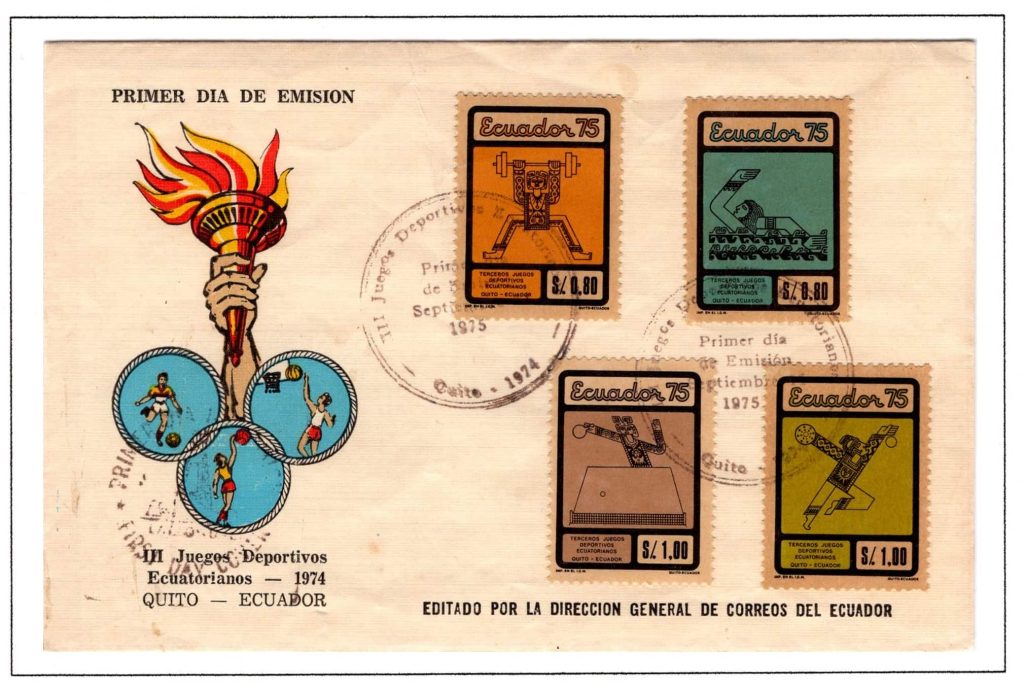 Ecuador 1975 FDC Scott#927,926,928,929