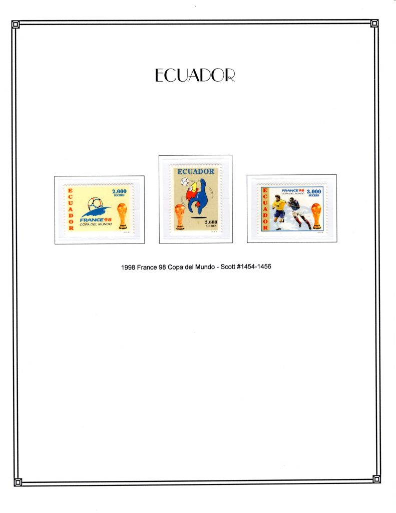 Ecuador 1998 Scott#1454 1456