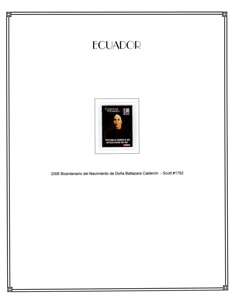 Ecuador 2006 Scott#1782