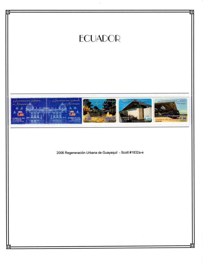 Ecuador 2006 Scott#1832a e