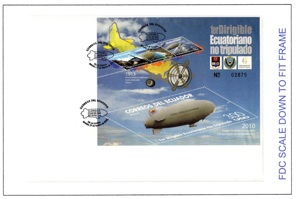 Ecuador 2010 FDC Scott#2001 a d