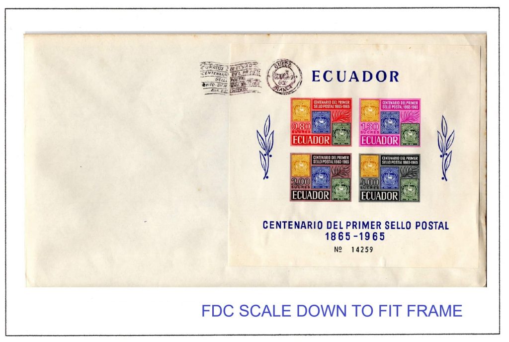 Ecuador 1965 FDC Scott#747a