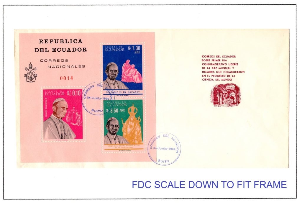 Ecuador 1966 FDC Scott#752Ca