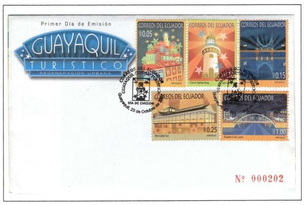 Ecuador 2007 FDC Scott#1905 1909